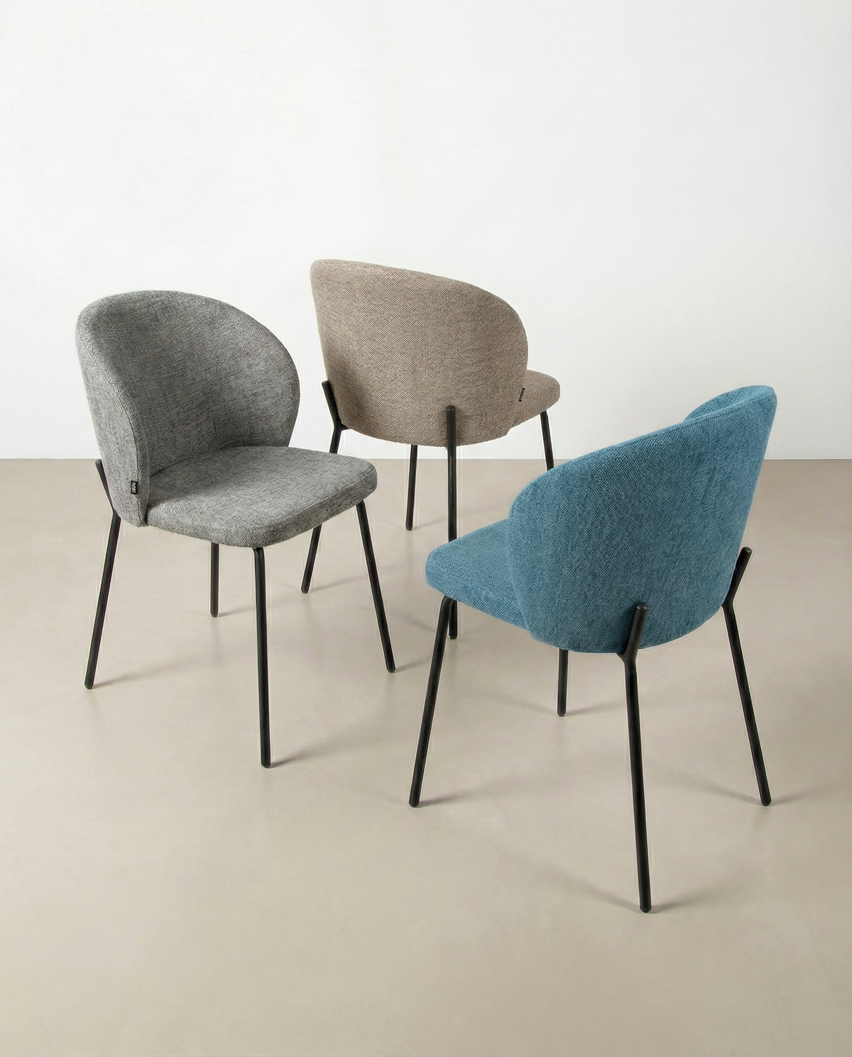 Juego de 4 sillas de comedor Morella tapizadas - imagen 7