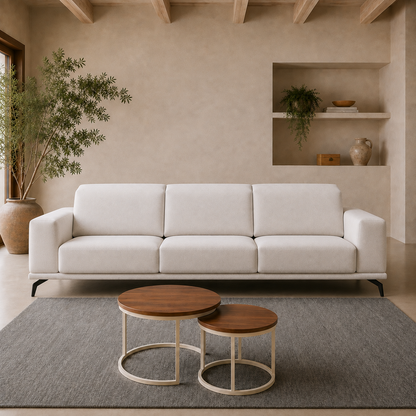 Sofa 3 asientos Vento (asientos deslizantes bandeja)