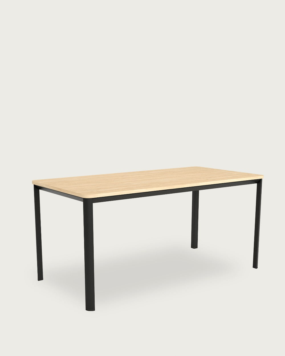Mesa de comedor Flora - 180 × 90 cm - Sobre Alpin - Estructura metálica negra