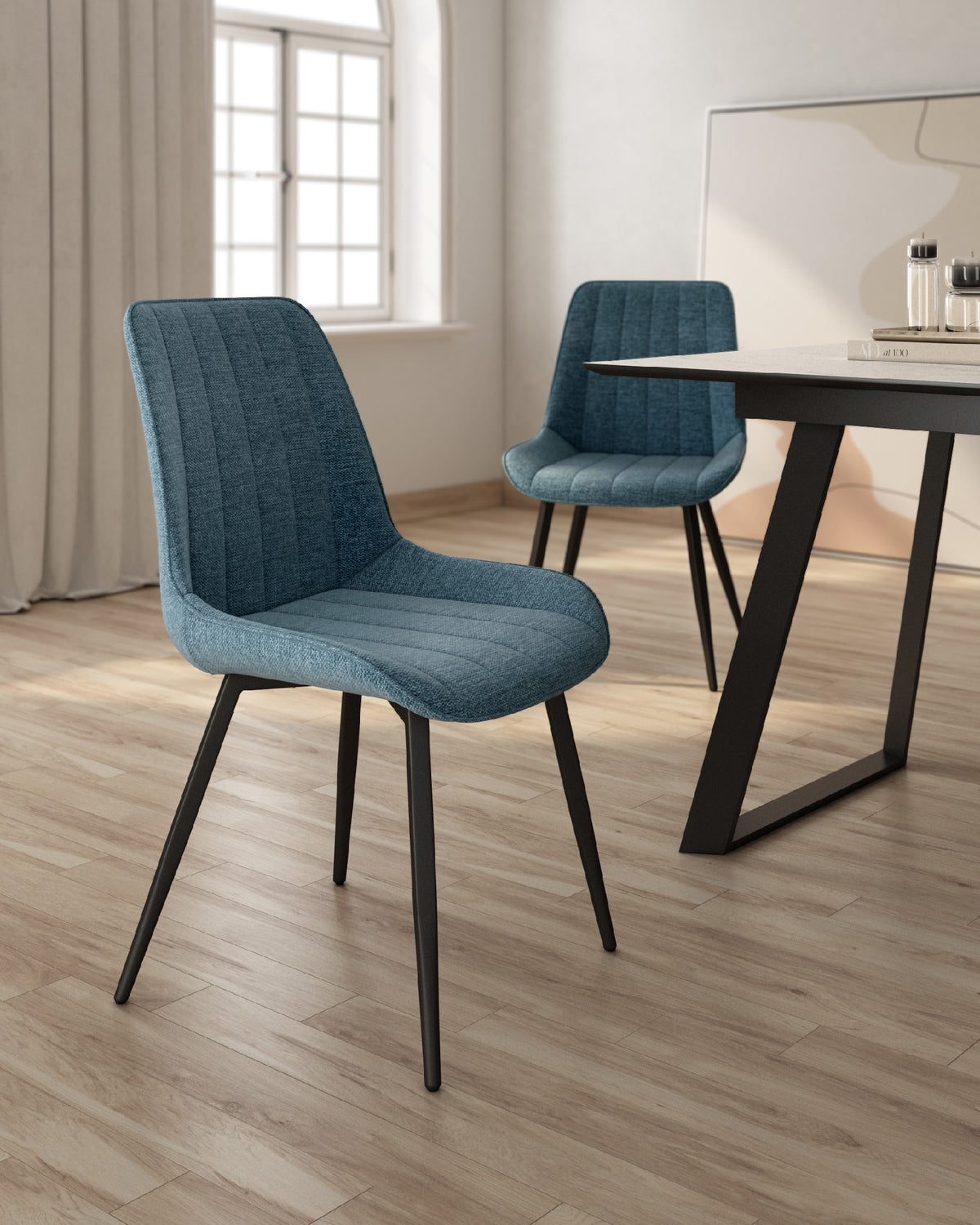 Juego de 2 sillas de comedor Calpe tapizadas - imagen 3