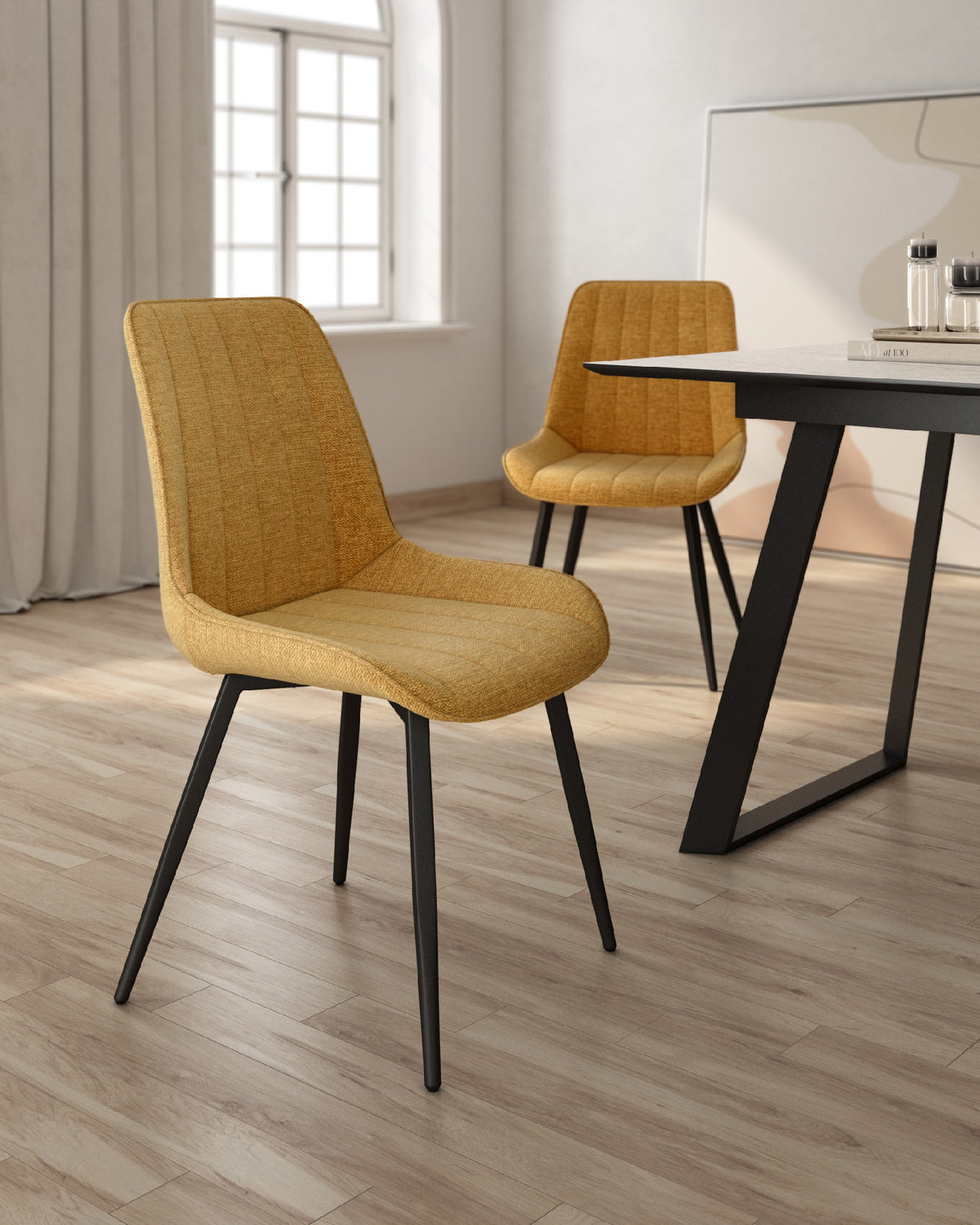 Juego de 2 sillas de comedor Calpe tapizadas - imagen 53