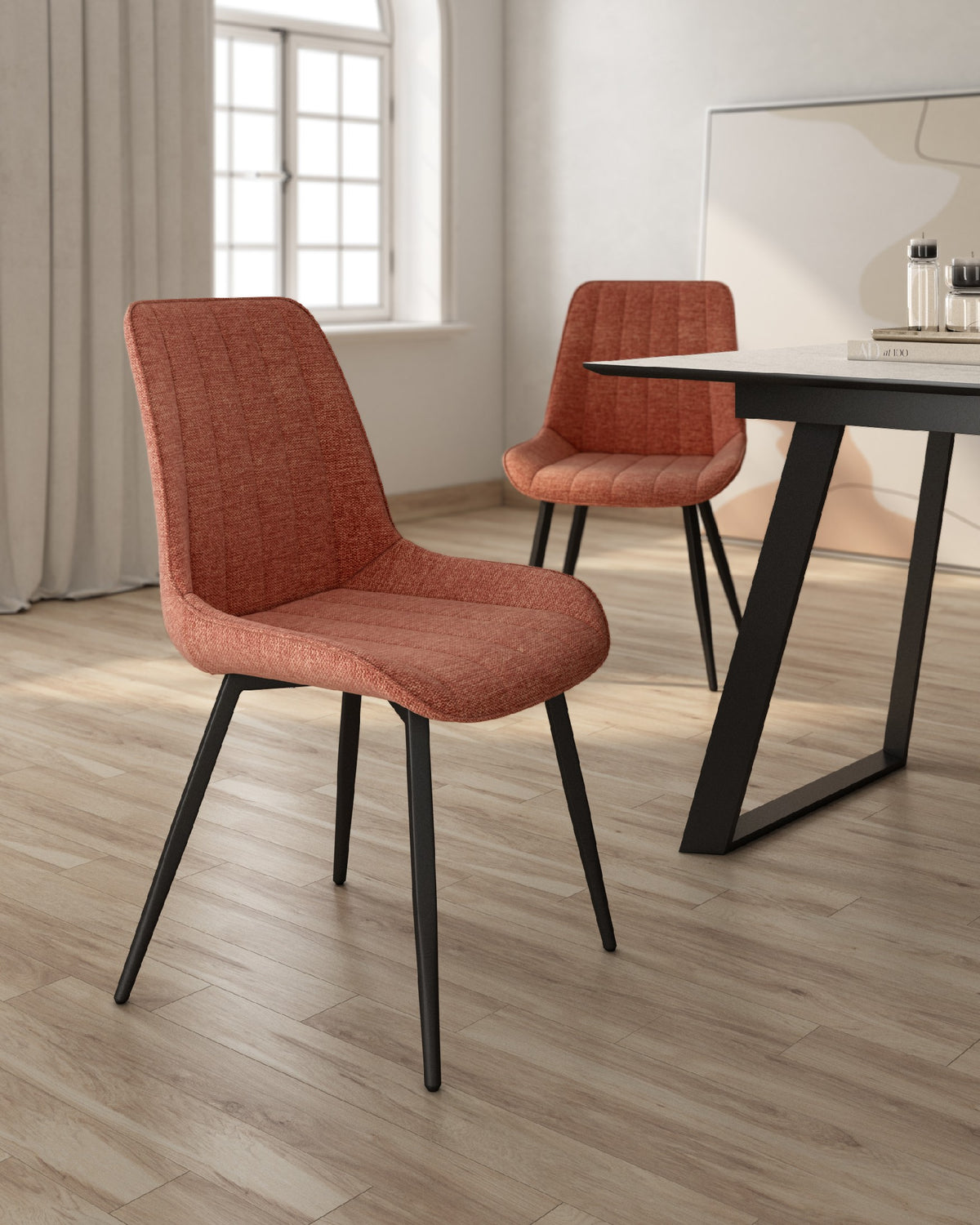 Juego de 2 sillas de comedor Calpe tapizadas - imagen 73