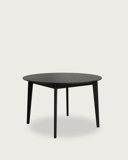 Mesa de comedor Galerna - Ø 120 cm - Roble negro