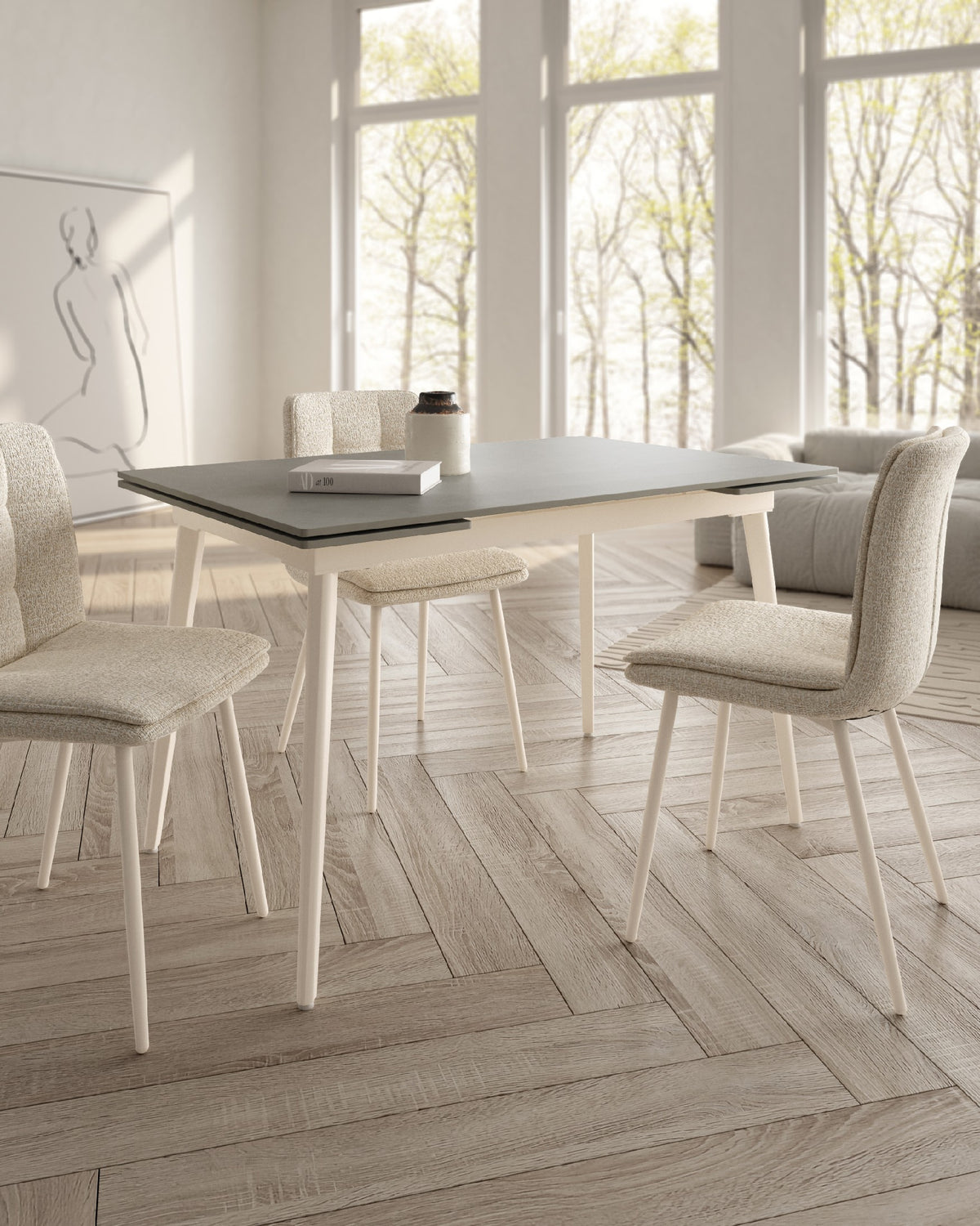 Mesa de comedor extensible Quilla - imagen 20