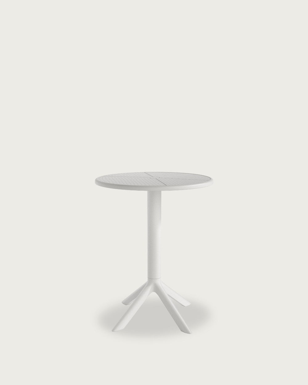 Mesa de exterior Runa - Ø 60 cm - Blanco