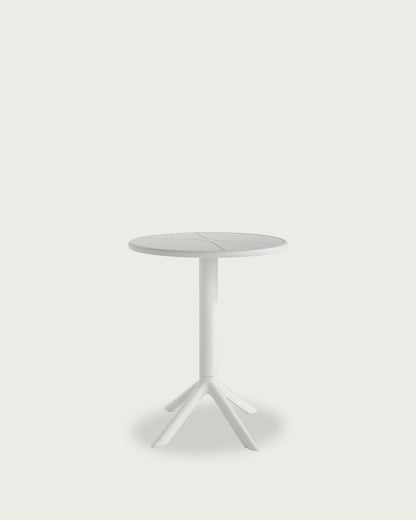 Mesa de exterior Runa - Ø 60 cm - Blanco
