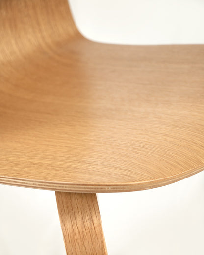 Juego de 2 sillas de comedor Catarroja de diseño contemporáneo - imagen 7
