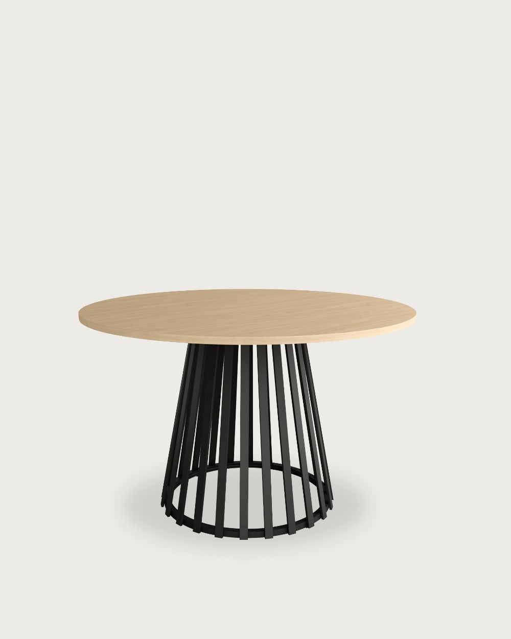 Mesa auxiliar Wadi - Ø 120 cm - Sobre Alpin - Estructura metálica negra
