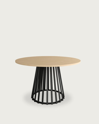 Mesa auxiliar Wadi - Ø 120 cm - Sobre Alpin - Estructura metálica negra