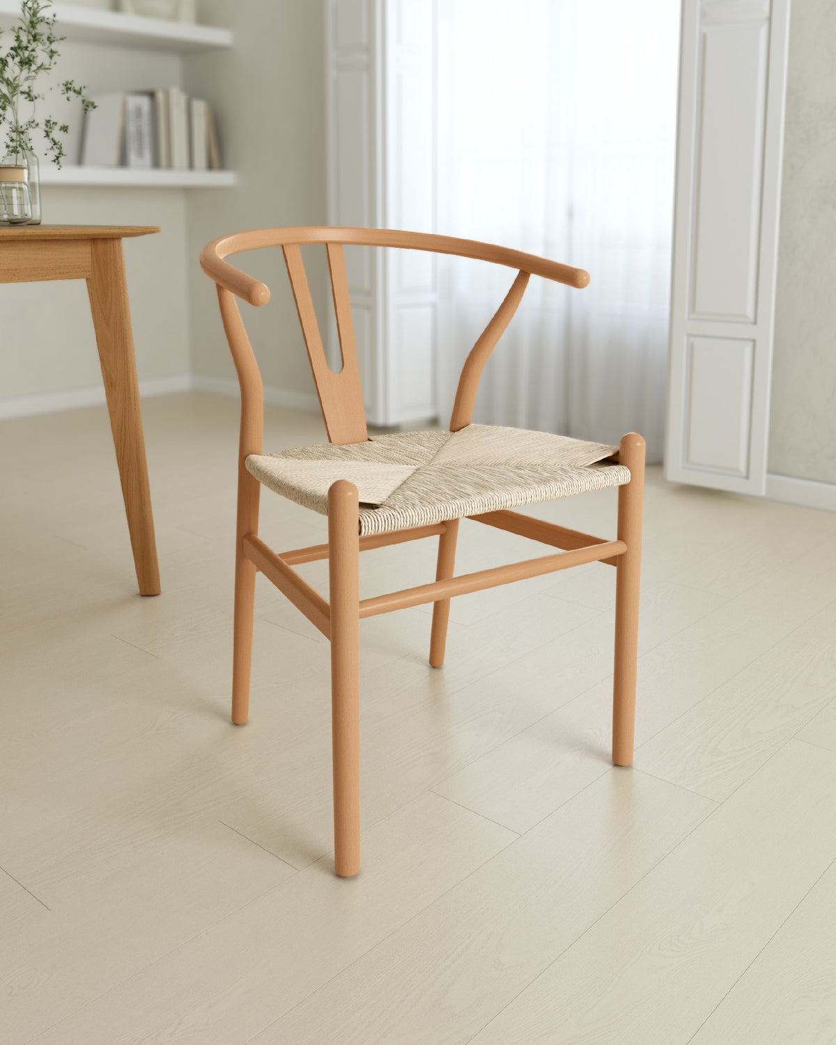 Juego de 2 sillas de comedor Benetússer con respaldo de cuerda - imagen 3