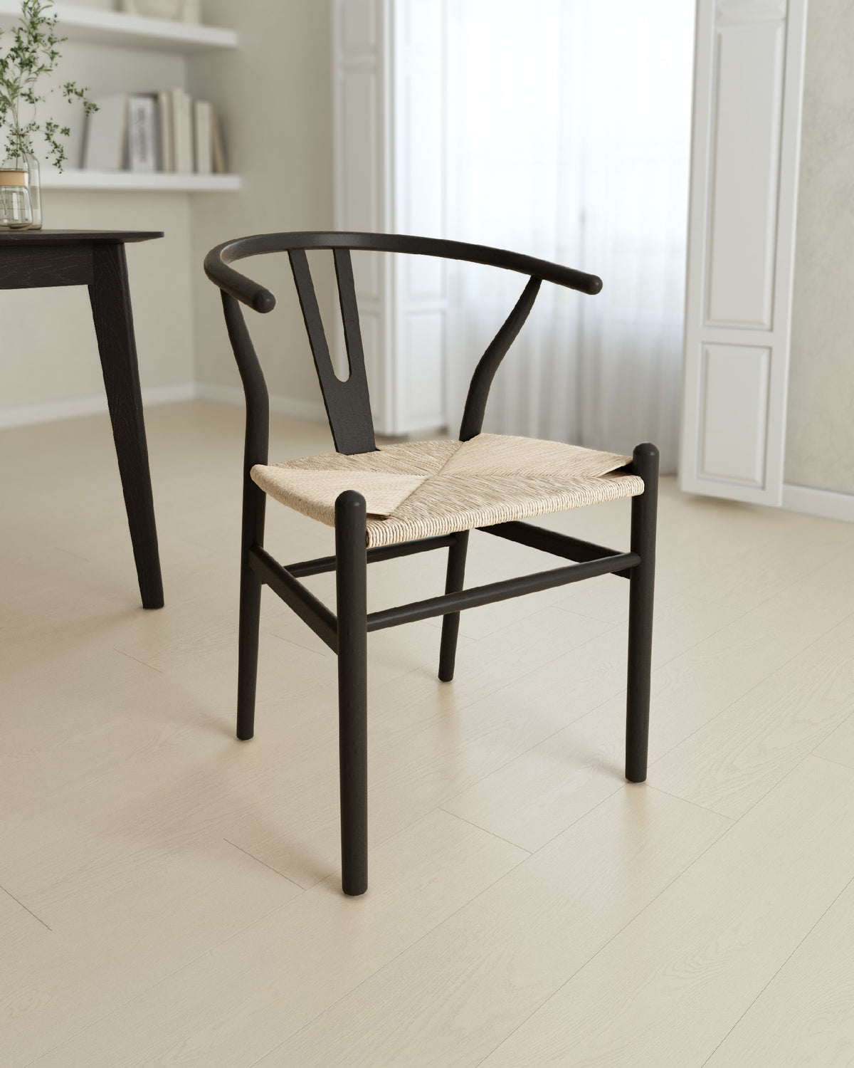 Juego de 2 sillas de comedor Benetússer con respaldo de cuerda - imagen 13