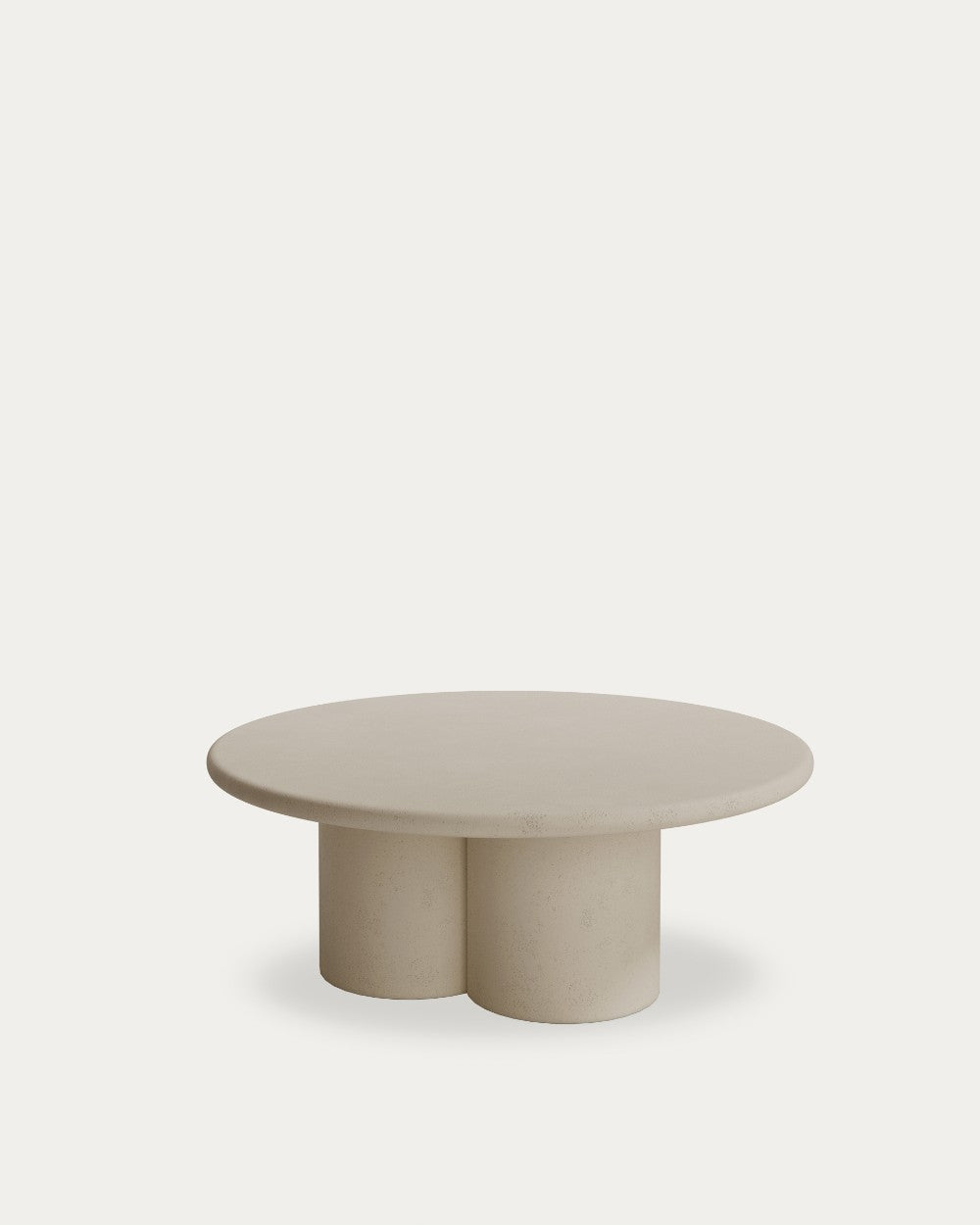 Mesa auxiliar Dorada - Ø 80 cm - Sobre Moka - Estructura Moka