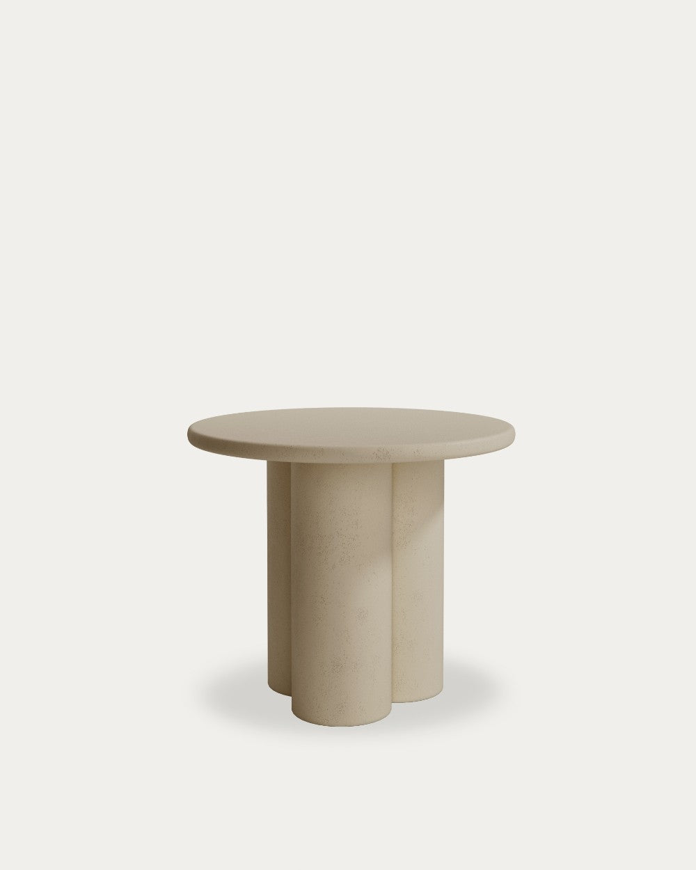Mesa auxiliar Dorada - Ø 60 cm - Sobre Moka - Estructura Moka