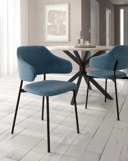 Juego de 4 sillas de comedor Carcaixent tapizadas - imagen 3