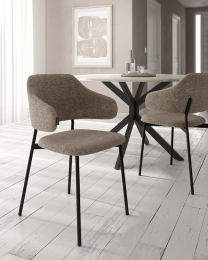 Juego de 4 sillas de comedor Carcaixent tapizadas - imagen 23