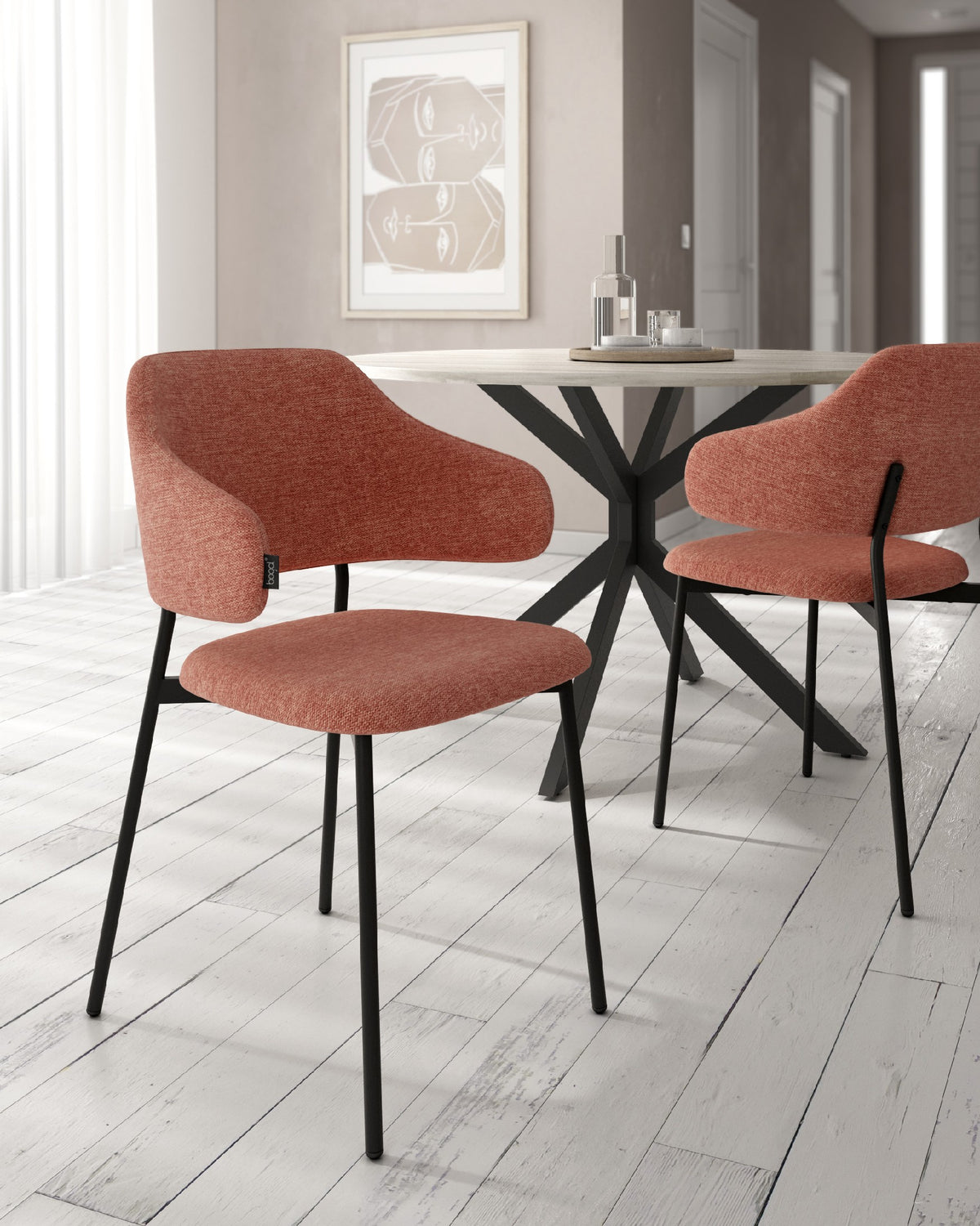 Juego de 4 sillas de comedor Carcaixent tapizadas - imagen 43