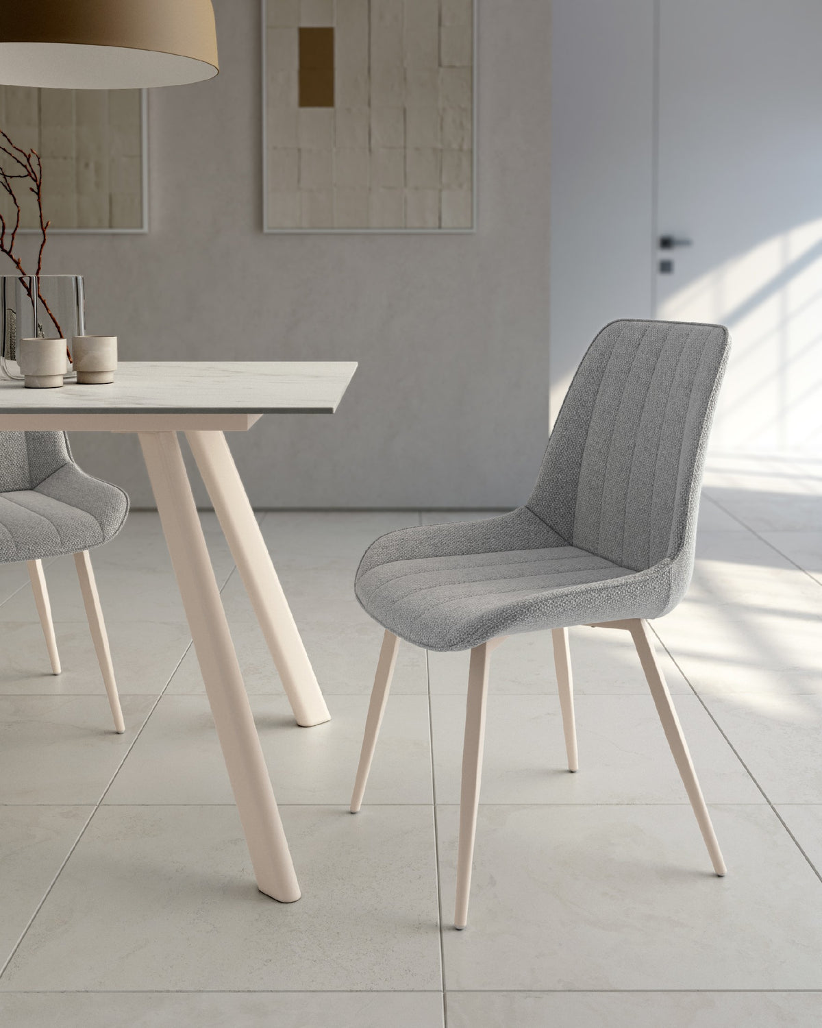Juego de 2 sillas de comedor Banyeres tapizadas - imagen 3