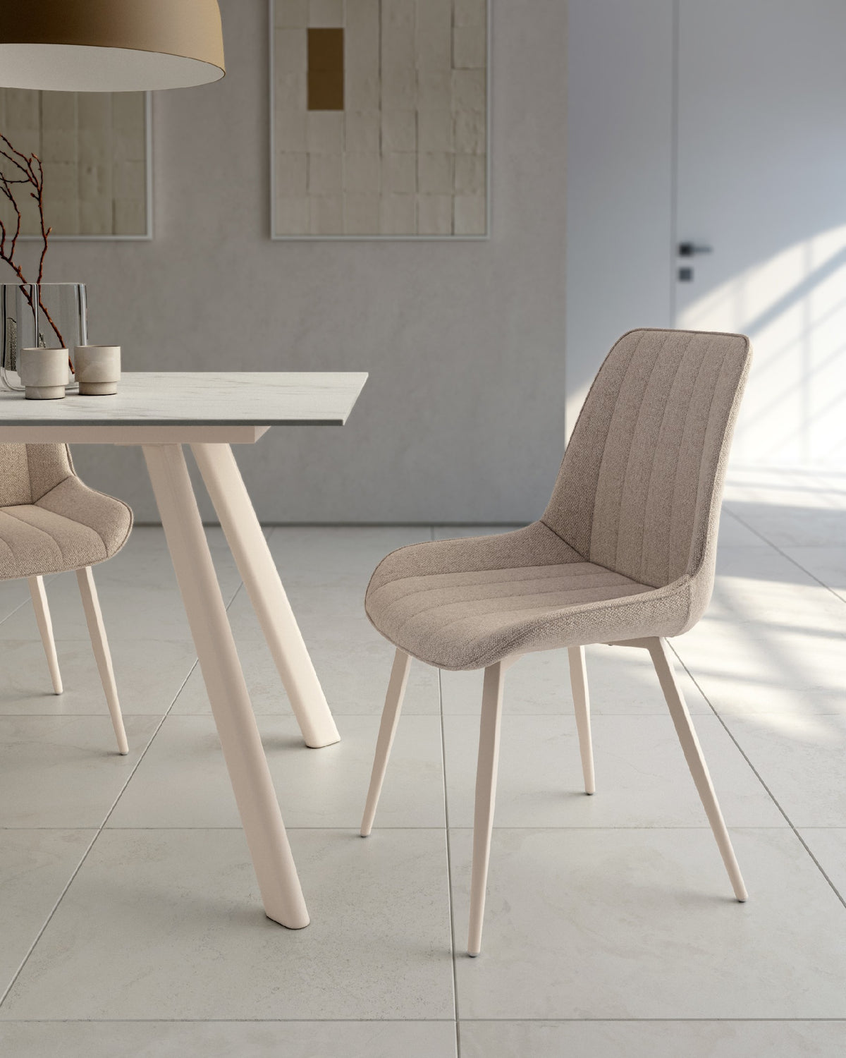 Juego de 2 sillas de comedor Banyeres tapizadas - imagen 13