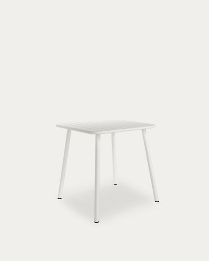 Mesa de exterior Fábula - 70 × 70 cm - Blanco