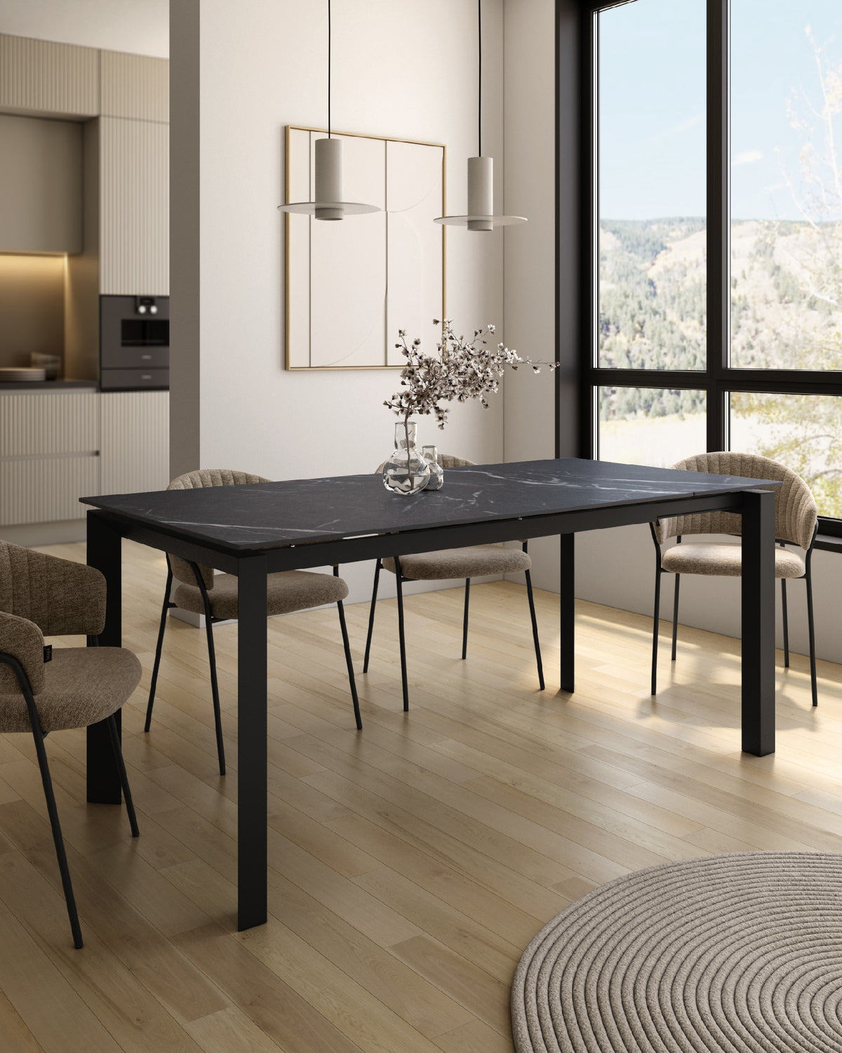 Mesa de comedor extensible Ladera - imagen 70