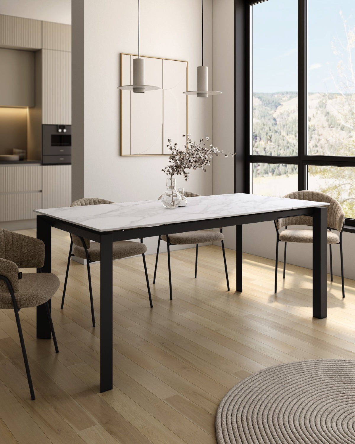 Mesa de comedor extensible Ladera - imagen 72