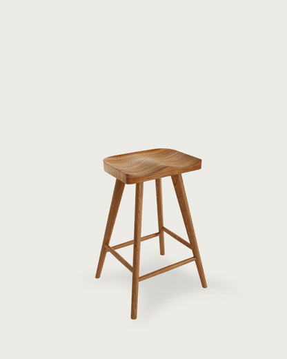 Taburete Velaria de diseño contemporáneo - Roble natural