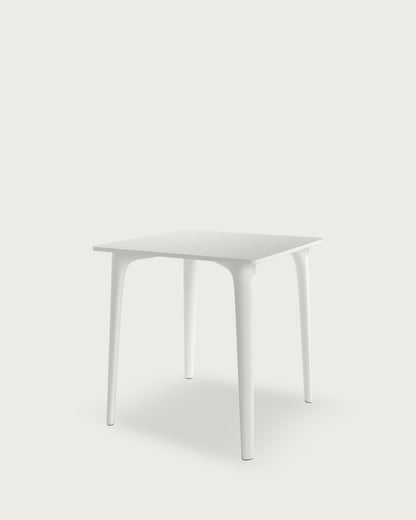 Mesa de exterior Nácar - 70 × 70 cm - Blanco