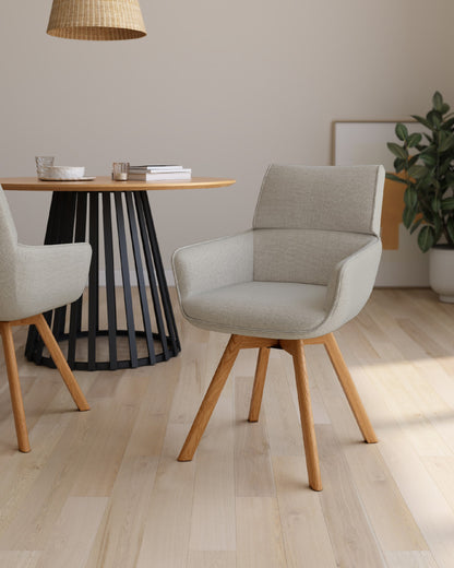 Juego de 2 sillas de comedor Finestrat tapizadas - imagen 12