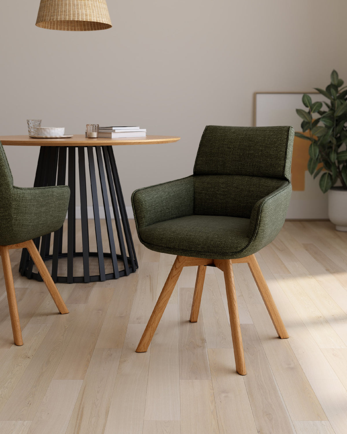 Juego de 2 sillas de comedor Finestrat tapizadas - imagen 30
