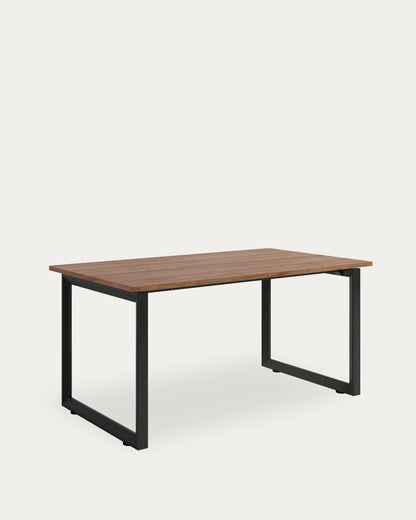 Mesa de comedor Terra - 220 × 90 cm - Sobre Java - Estructura metálica negra