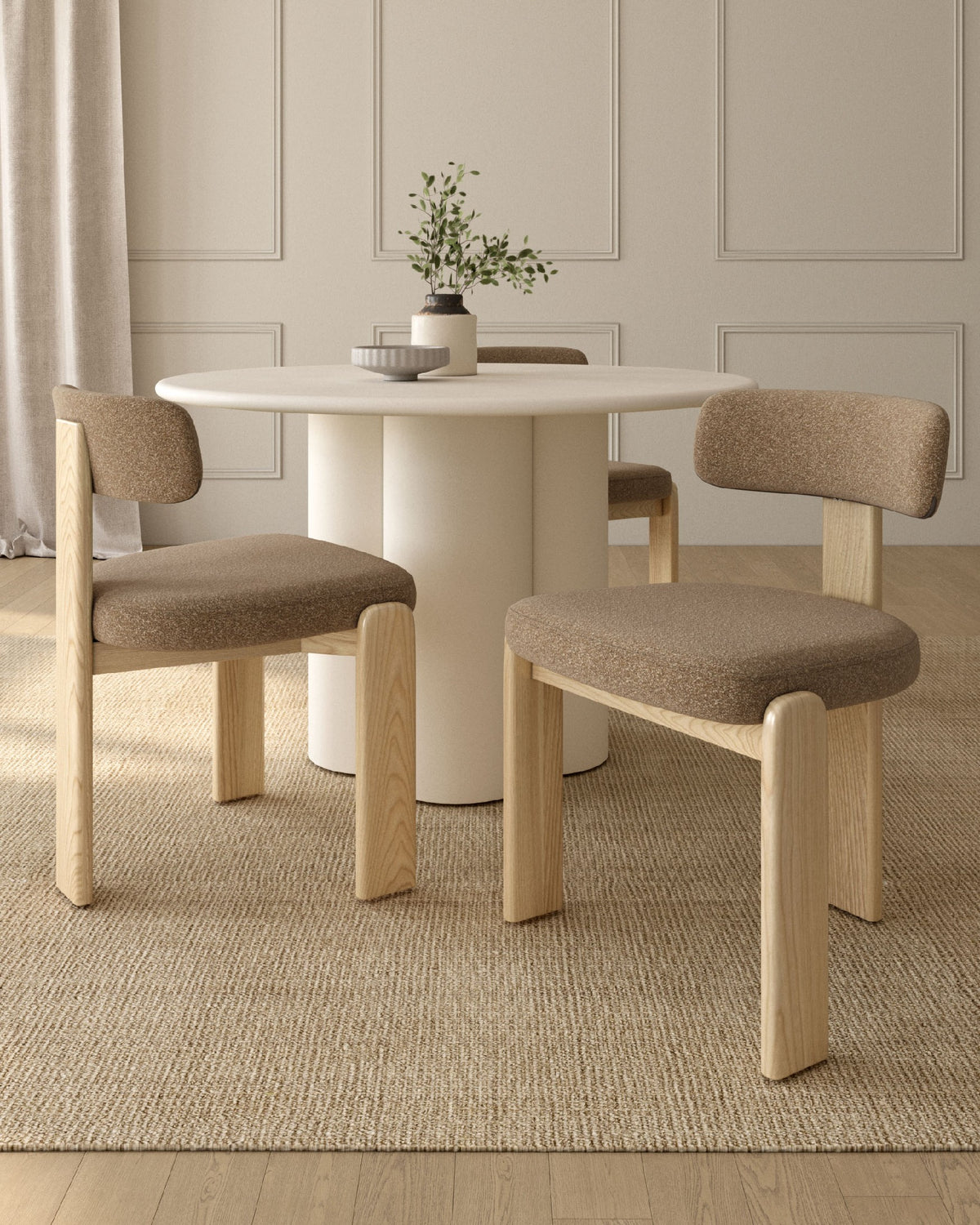 Juego de 2 sillas de comedor Segària tapizadas - imagen 13