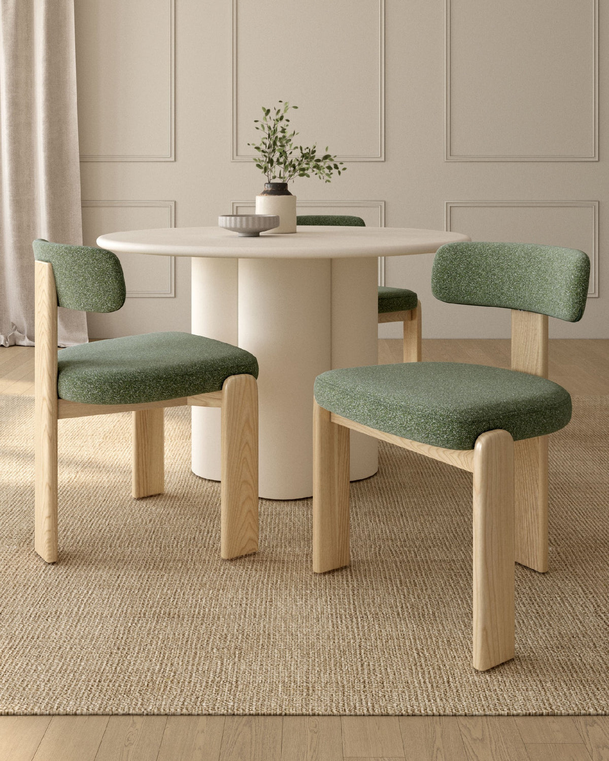 Juego de 2 sillas de comedor Segària tapizadas - imagen 23