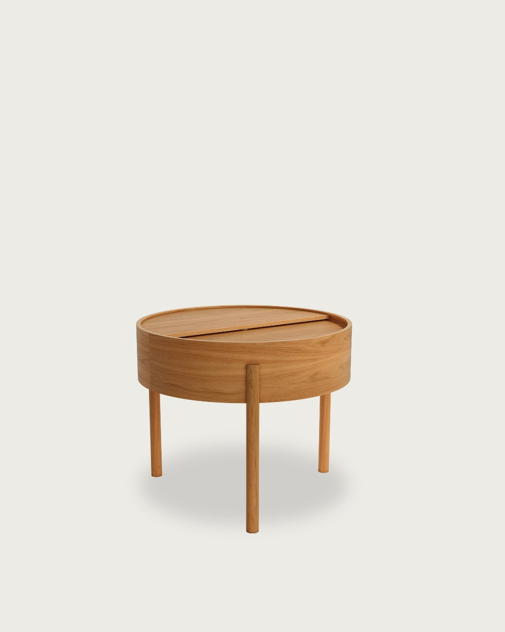 Mesa auxiliar Drago - Ø 54 cm - Roble natural