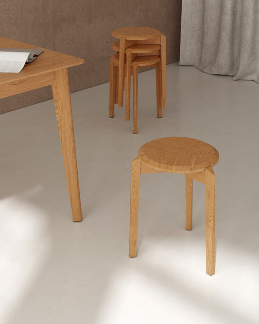Taburete Nerea de diseño contemporáneo - imagen 3