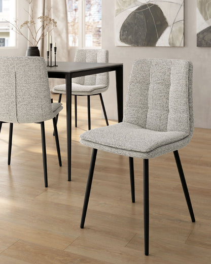 Juego de 4 sillas de comedor Júcar tapizadas - imagen 12