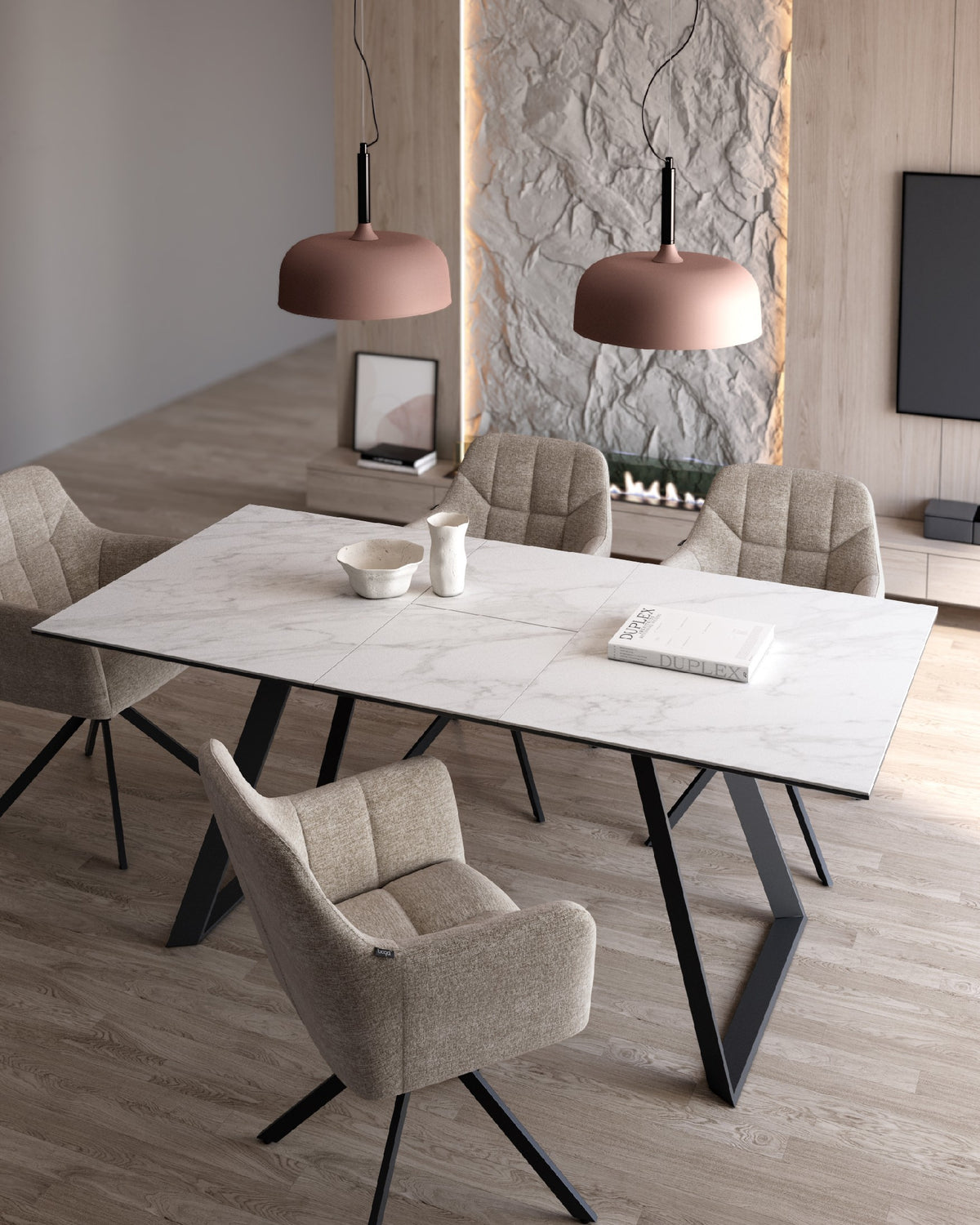 Mesa de comedor extensible Pétalo - imagen 24