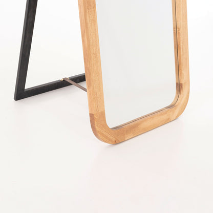 Espejo de pie en madera nogal 50x150 cm