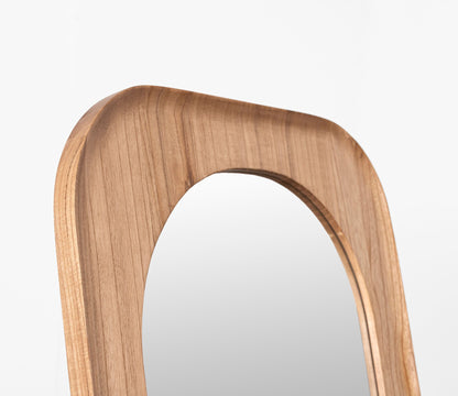 Espejo de suelo madera roble 160x60 cm