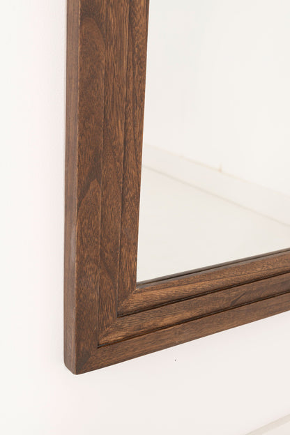 Espejo extra grande con marco de madera maciza roble