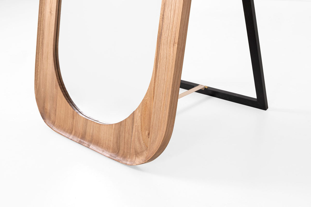 Espejo de suelo madera roble 160x60 cm