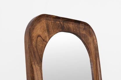 Espejo de suelo madera nogal 160x60 cm