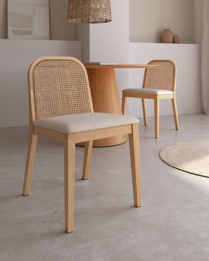 Juego de 2 sillas de comedor Safor tapizadas - imagen 3