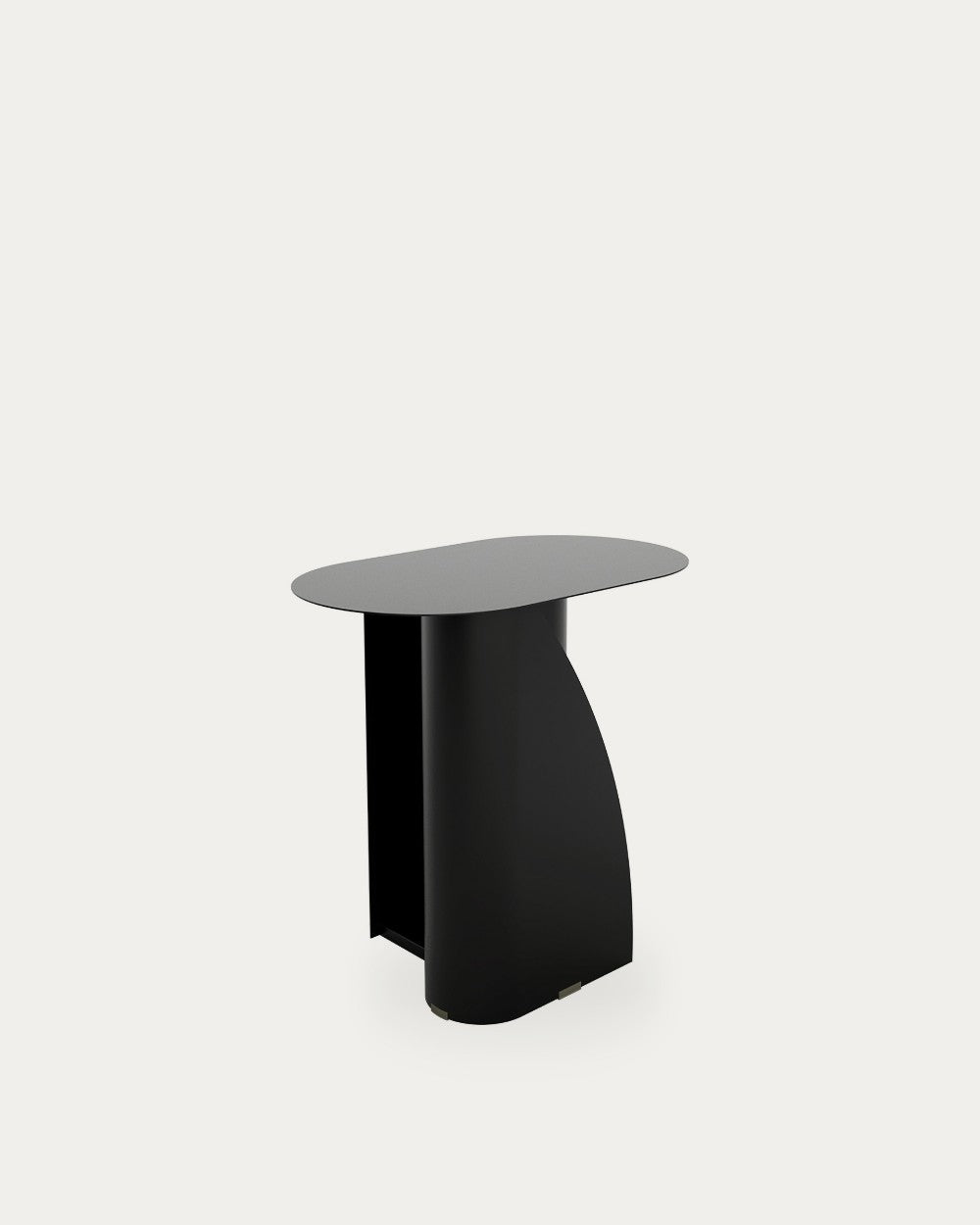 Mesa auxiliar Tersa - 50.0 × 30.0 × 47.0 cm - Negro