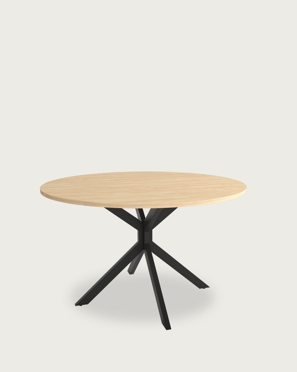 Mesa de comedor Faro - Ø 120 cm - Sobre Alpin - Estructura metálica negra