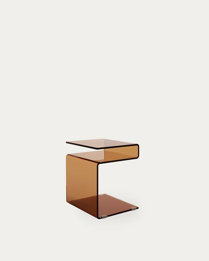 Mesa auxiliar Halo - 42.0 × 38.0 × 48.0 cm - Marrón