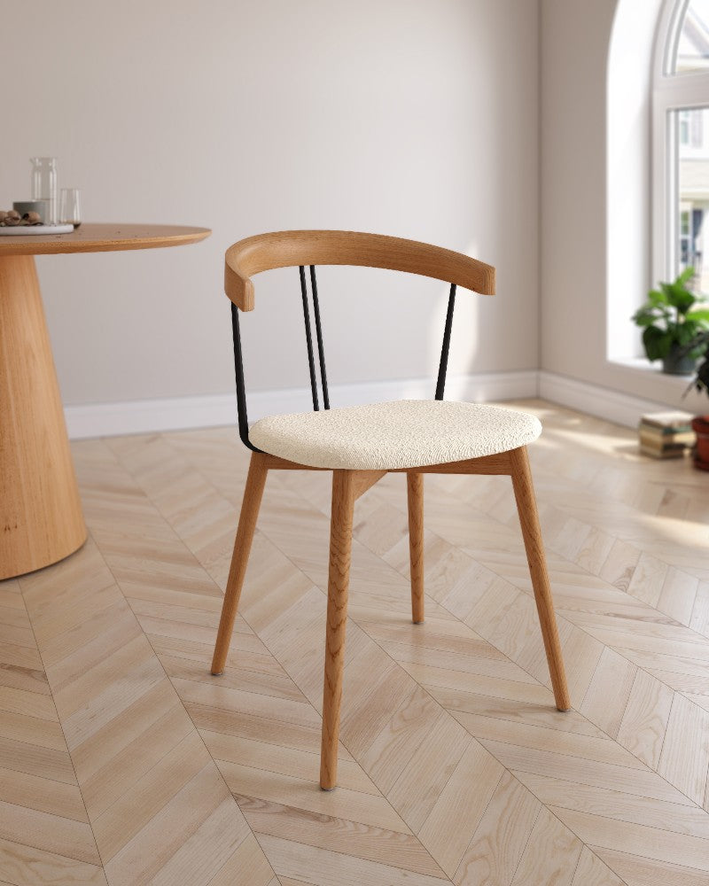 Juego de 2 sillas de comedor Levante tapizadas - imagen 3